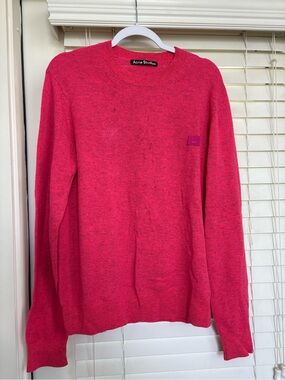Acne Studios wool Pink Crewneck Sweater